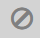 A grey circle with a slash in the middle.