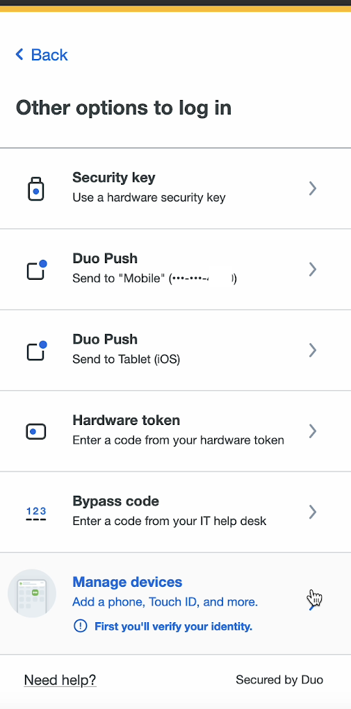 Duo Other Options